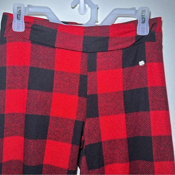 Lucky Brand Red and Black Buffalo Plaid 2-piece Pajama set Medium Lounge NWOT - Picture 7 of 10